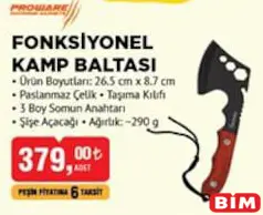 PROWARE FONKSİYONEL KAMP BALTASI PROWARE FONKSİYONEL KAMP BALTASI